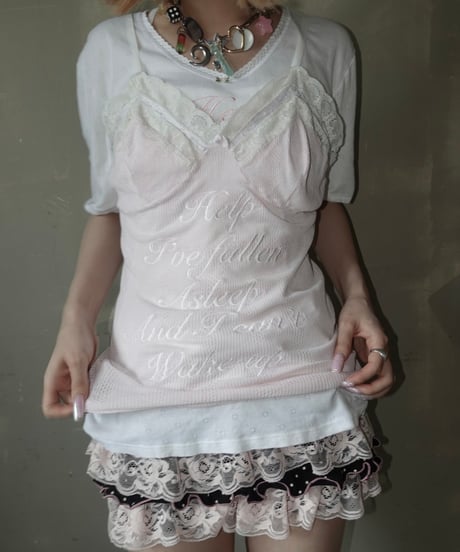 【RE;CIRCLE】 Re Embroidered Camisole Top  /  250724-006