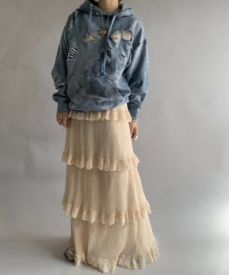 【USED】 Pleats Tiered Long One-Piece /241102-015