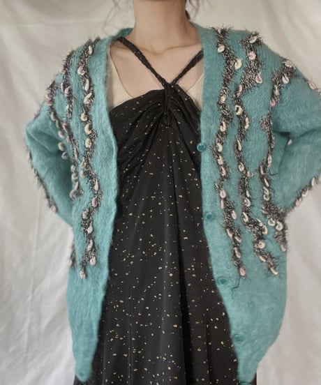 【USED】    Mohair Knit Cardigan/211216-015