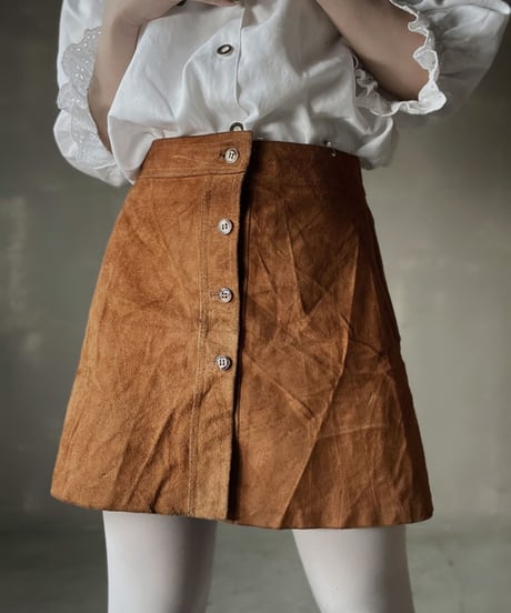 【USED】  Suede tight Skirt/220220-029