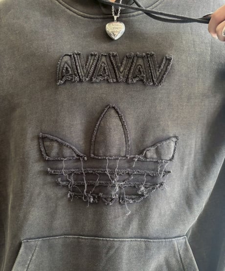 【USED】 adidas by AVAVAV Shoulder less Hoodie /251018-020