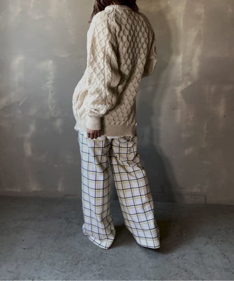【RE;CIRCLE】 Patchwork Cable Knit ② / 201112-024