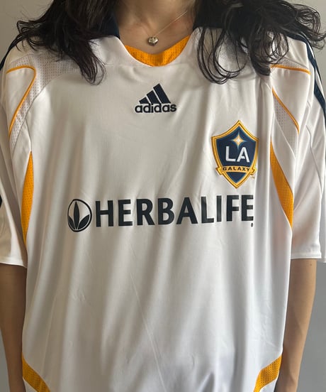 【USED 】adidas LA GALAXY Soccer Shirt /240603-029