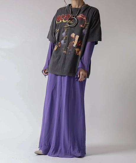 【USED】L/S Poly Dress ③ / 220324-022