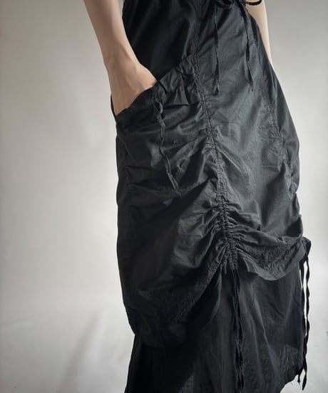 【USED】 Drawcord Design Skirt /250802-006