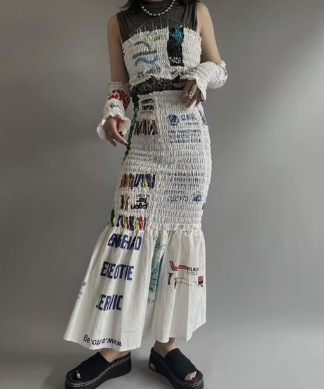 【RE;CIRCLE】RE Eco-Friendly Bag Shirring Tube Top / 230622-005