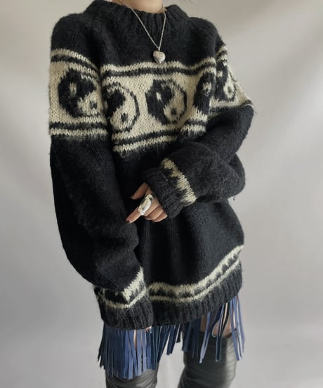【USED】 Yin-Yang L/S Knit top 231112-010