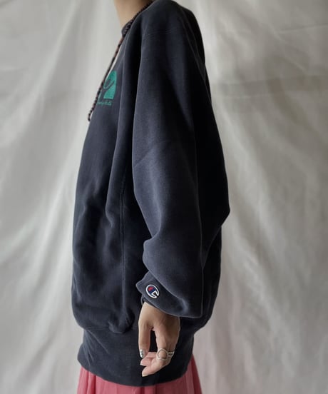 【USED】  90's USA Champion Reverse Weave Sweat The MET/210902-001