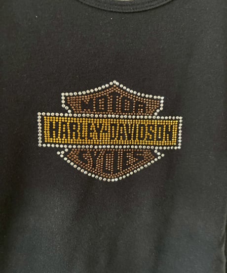 【USED】 HARLEY-DAVIDSON Rhinestone Tee / 260418-035