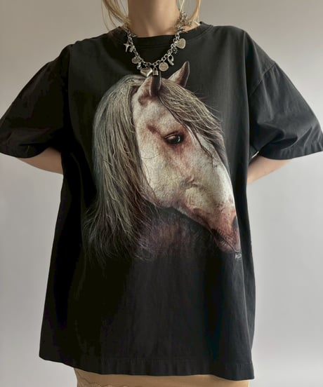 【USED】 Horse Print T-Shirt / 260613-008