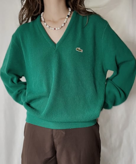 【USED】   LACOSTE Knit Top⑥/211126-012