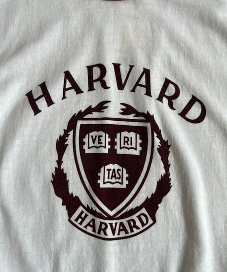 【USED】 Made in USA 80's Champion HARBARD Ringer T-Shirt  /240629-025