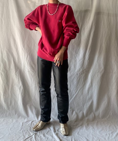 【USED】90's USA Champion Reverse Weave Sweat One Point /210213-010