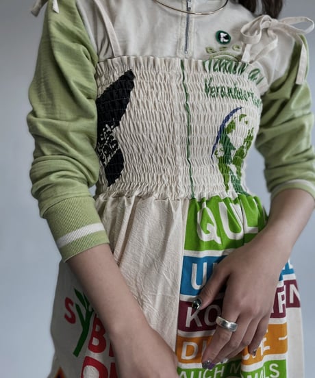 【RE;CIRCLE】 RE Eco-Friendly Bag Shirring One-piece / 220825-016