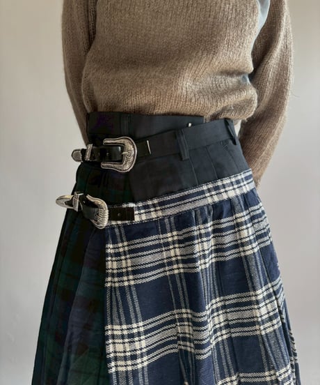 【RE;CIRCLE】 RE Kilt Long Skirt / 251204-004