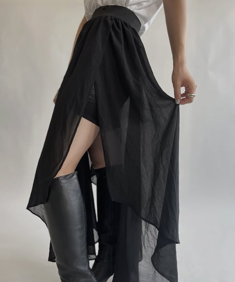 【USED】 Poly Long Skirt / 220611-015
