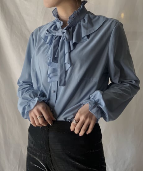 【USED】Poly Blouse Shirt/210217-042