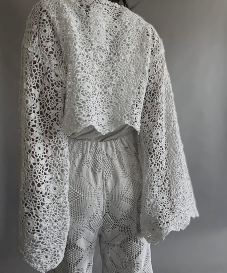 【RE;CIRCLE】 RE Crochet Lace Top / 230504-009