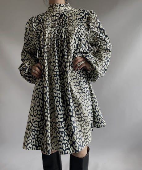 【USED】GANNI L/S Pleats Top / 231009-025