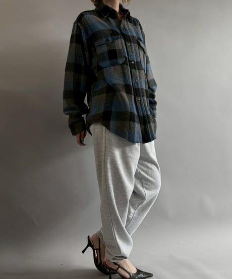 【USED】 MELTON Flannel Shirt Jacket /251025-016