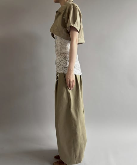 【Chinatsu Aoyama】 RE Makers Shirt Khaki / 260702-007