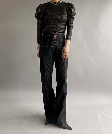 【USED】Flare Denim Pants/ 240907-018