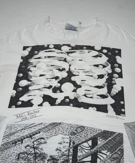 【USED】 Made in USA 90's SOFTEE M.C. ESCHER T-Shirt /250621-028