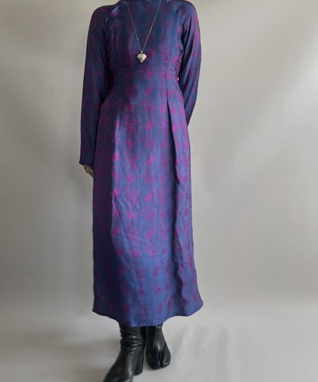 【USED】 Patterned L/S China Dress/ 231021-011