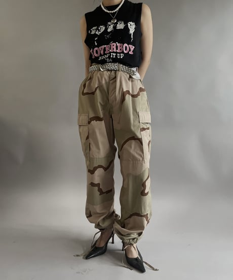 【USED 】Made in USA LOVER BOY Cut Off Tank Top/240505-007