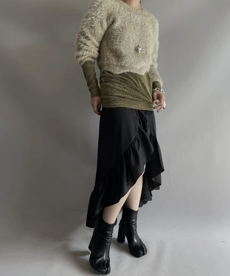 【USED】 Bebe Lame Knit Top/ 231028-023