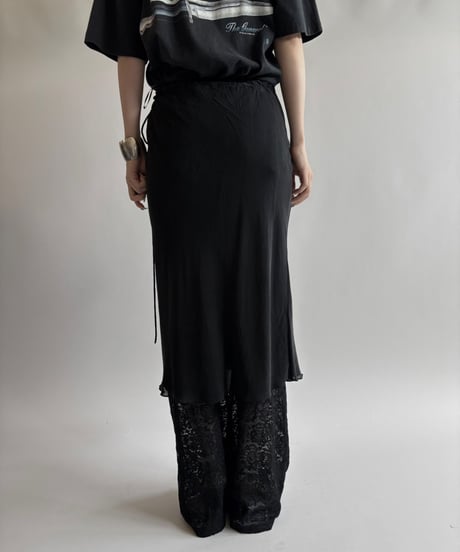 【USED】 Lace Pattern Flare Pants  / 250823-029