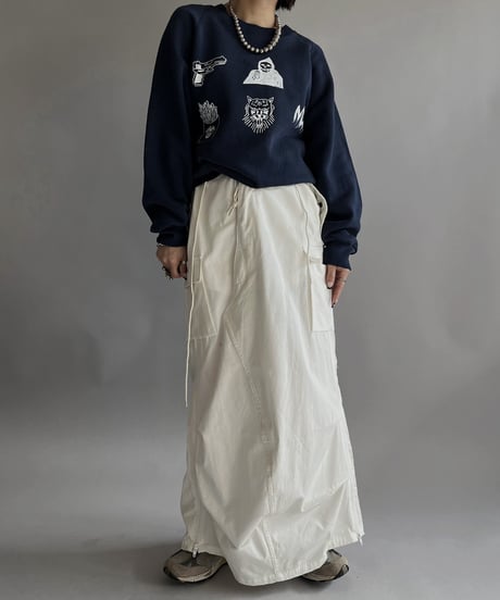 【Mashup Products】 Silk Screen L/S Sweat top /  240217-007