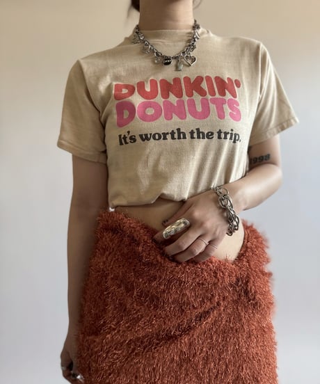 【USED】  Made in USA 80's SUPER SCREEN STARS DUNKIN' DONUTS T-Shirt/250510-052