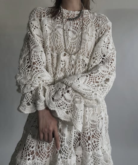 【RE;CIRCLE】 RE Crochet Lace One-piece / 220623-003