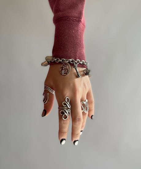 【USED】 Silver 925 Charm Bracelet / 221217-039
