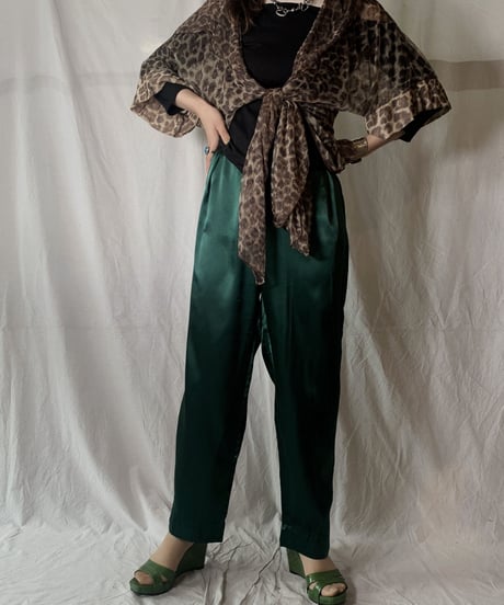 【USED】 Leopard Patterned See-through Top/210630-034