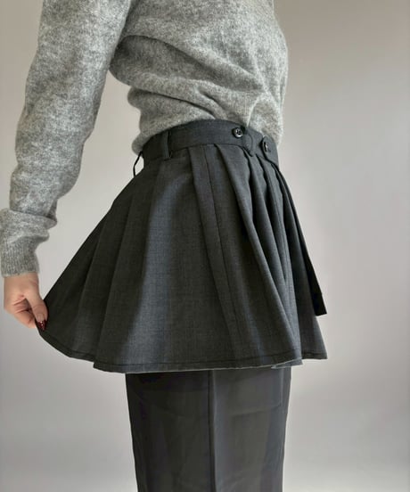 【RE;CIRCLE】 RE Suit Wrap Skirt Mini / 260129-008