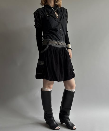 【USED】 Corduroy balloon mini Skirt / 250913-020