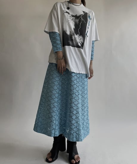 【USED】 Long Sleeves Lace One-piece / 220611-019