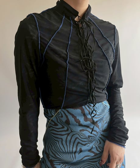 【USED】 Design L/S Sheer Top  / 250517-009