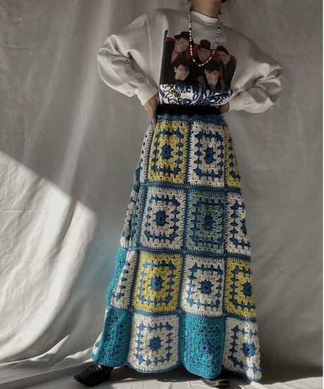 【RE;CIRCLE】 RE Granny Long Skirt⑦/211216-048