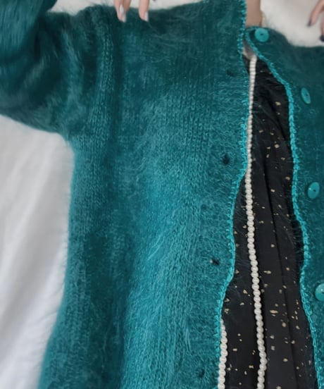 【USED】    Mohair Knit Cardigan/211216-020