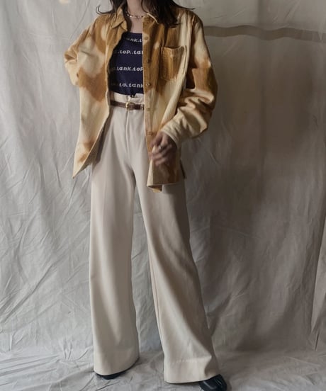 【RE;CIRCLE】Tie Dye Dyeing Corduroy shirt③ /210226-007