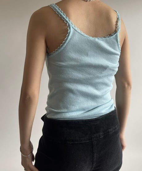 【USED】 Made in USA 80's Peace Mark Camisole Top /250301-012
