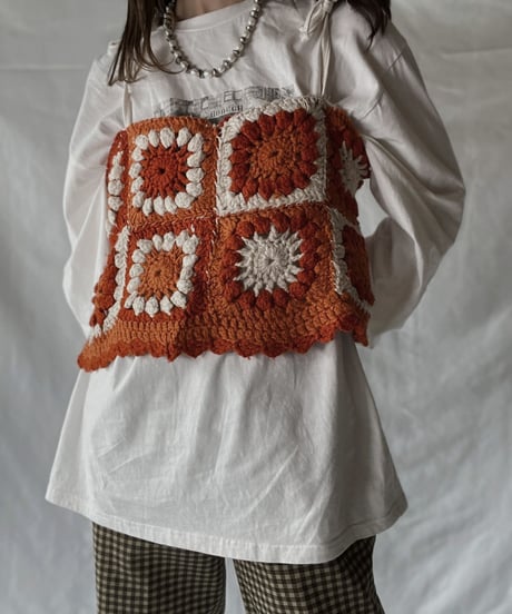 【RE;CIRCLE】 RE Granny Knit Bustier③/211014-014