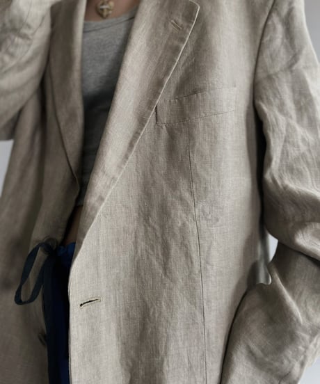 【USED】 Hugo Boss Linen Tailored Jacket / 220903-018