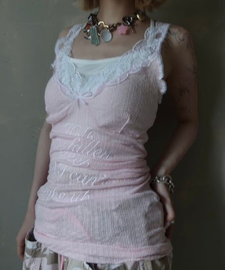 【RE;CIRCLE】 Re Embroidered Camisole Top  /  250724-015