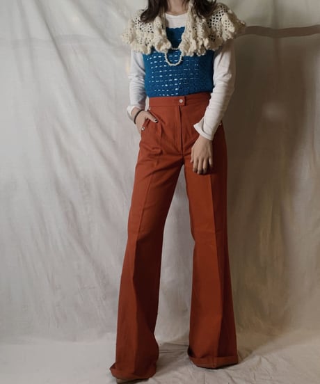 【USED】  N/S Crocket Knit Top②/210303-026