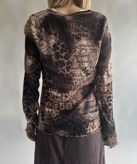 【USED】 Design Sheer top / 250906-005