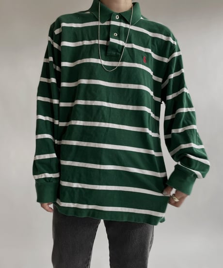 【USED】 Ralph Lauren Long Sleeve Polo Shirt/ 220521-016